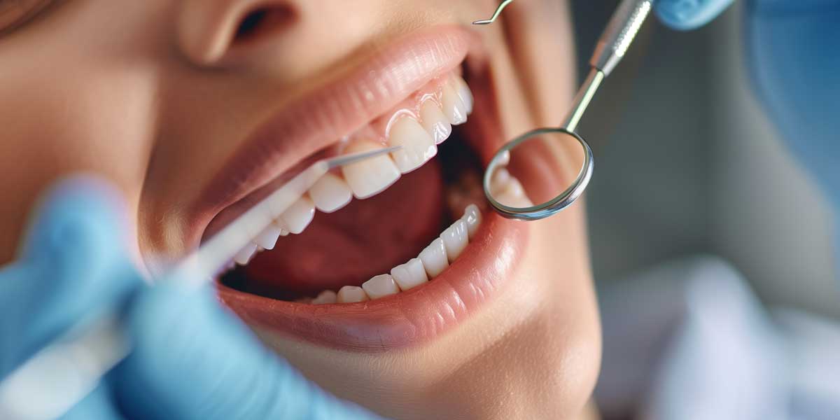 checking teeth